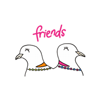 Friends Sticker by Dovemania!