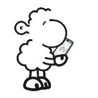 Social Media Phone Sticker by SHEEPWORLD AG