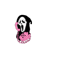 Valentines Day Halloween Sticker