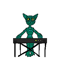 Cat Pixel Sticker