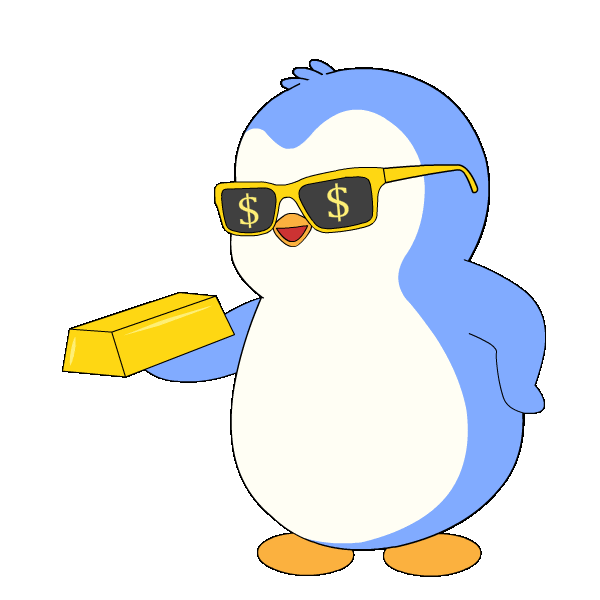 Pay Day Money Sticker by Pudgy Penguins