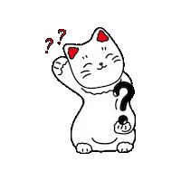 Yudesign cat japan why question Sticker