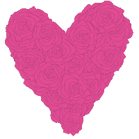 Black Heart Love Sticker by La Fleur Bouquets