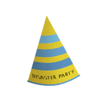 Its A Disaster Party Sticker by MAGIC GIANT