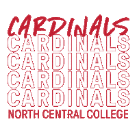 College Life Cardinals Sticker by North Central College