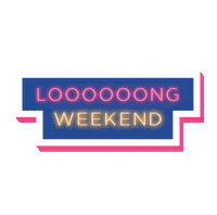 Long Weekend Fun Sticker by XL Axiata