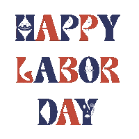 Labor Day Party Sticker