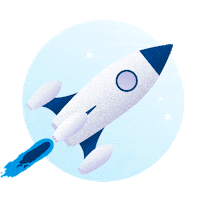 Rocket Fusee Sticker by Doctolib