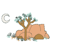 desert mojave Sticker by Kelbourne Woolens