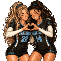 Bsf Girls Volleyball Sticker by volleyelle