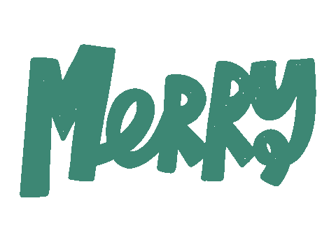 Flashing Merry Christmas Sticker