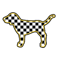 dog checker Sticker by Victoria's Secret PINK