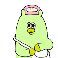 Spring Eating Sticker by Gunmaunofficial