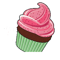 Glittersandgraphite love cupcake niha glittersandgraphite Sticker