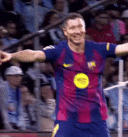 Robert Lewandowski Celebration GIF