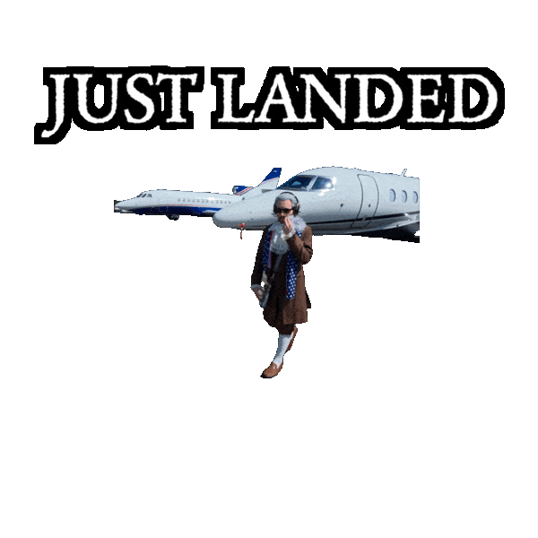 The Eagle Has Landed Airplane Sticker