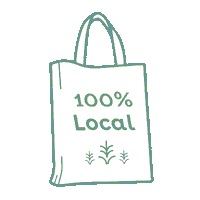 dorisdalefarms shop 100 local shop local Sticker