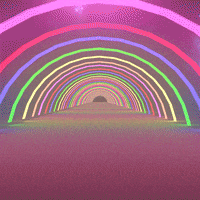 Rainbow Bridge GIF by Michael Hazani