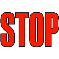 Stop It No Way Sticker