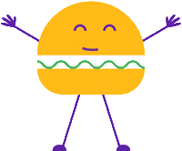 Burger Emotion Sticker by LightsON