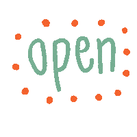 nouchnuz new shop sign open Sticker