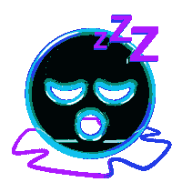 Tired 3D Sticker by VALERIS