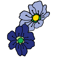 Flowers Fall Sticker by BAGGU