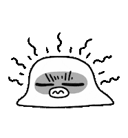 Sad Blank Face Sticker by Kennysgifs