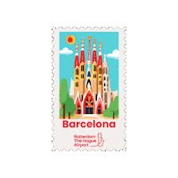 Den Haag Barcelona Sticker by Rotterdam The Hague Airport