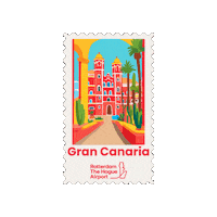 Gran Canaria Plane Sticker by Rotterdam The Hague Airport