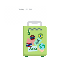 travel adventure Sticker by Dang Foods