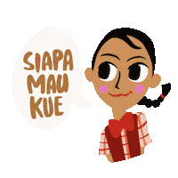 Girl Talking Sticker