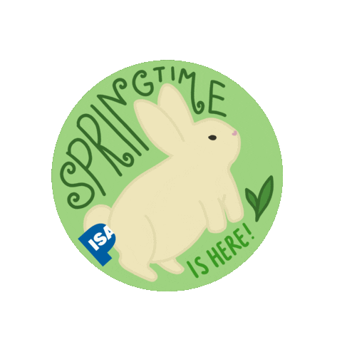 Spring Bunny Sticker by Pratt PISA
