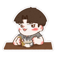 Hungry 無言 Sticker