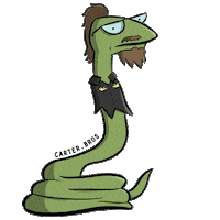 Illustration Slither Sticker by Carter Bros. Fruit & Veg