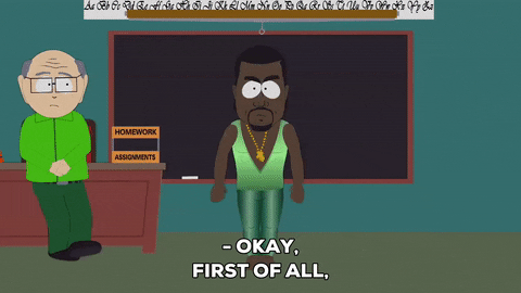 kanye west school GIF by South Park 