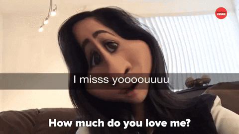 I Miss You Snap GIF by BuzzFeed
