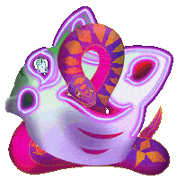 Mask Snake Sticker by mackelangelo