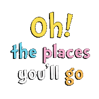 Graduating Dr Seuss Sticker by INTO ACTION
