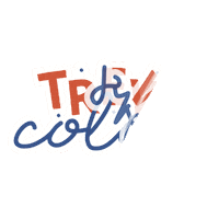Trewcosmetic blue red yellow color Sticker