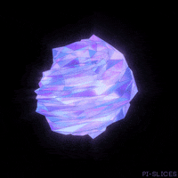 pislices loop 3d trippy blue GIF