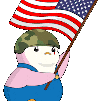 United States Usa Sticker by Pudgy Penguins