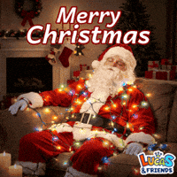 Happy Merry Christmas GIF by Lucas and Friends by RV AppStudios
