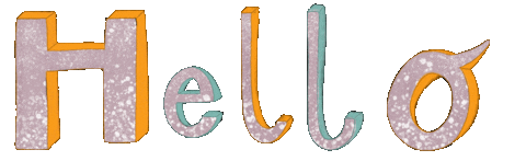 3D Hello Sticker