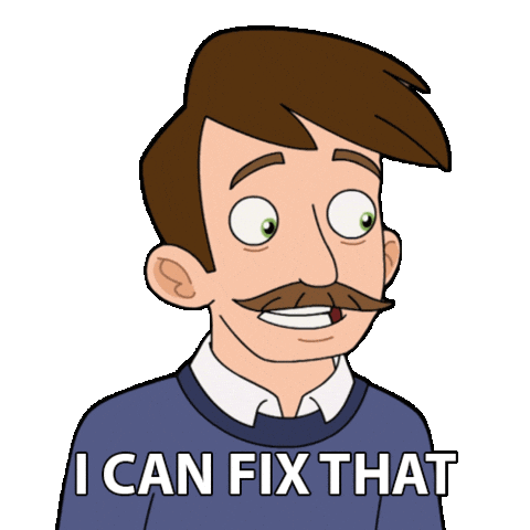 I Can Fix It Will Forte Sticker by NETFLIX