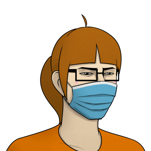 Mask Sigh Sticker