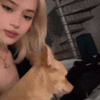 Cute Girl Dog GIF