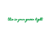 Green Light Sticker by SculptHouse