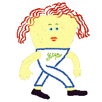 aibom happy dance dancing hair Sticker