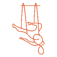 Trapeze Yogalove Sticker by YogaPlus, Inc.